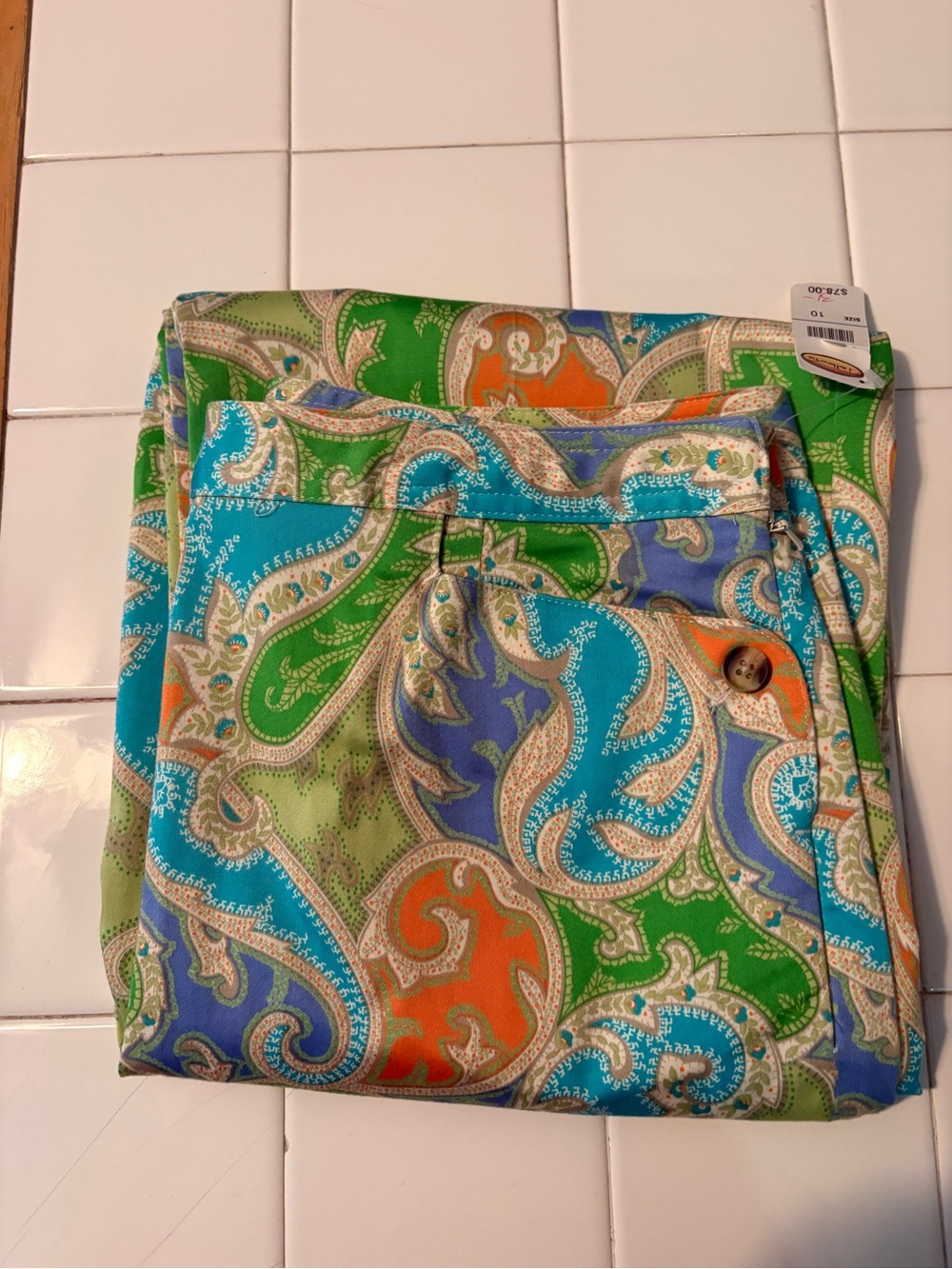 Talbots paisley pants